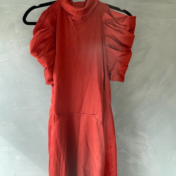 Temperley London Turtleneck Open Back Gown Size 12/XL - Picture 7 of 9